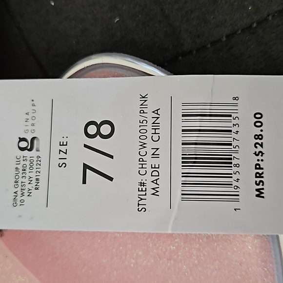 Chatties Women Light Pink Glitter Slide Sandals White Soles ManMade Size 7/8 M - Picture 6 of 8